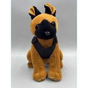 Best Plush K9 German Shepherd Go Army Vest Stuffed Animal Axon 12”